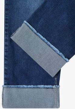 Wide Leg Washed-Look Jeans
