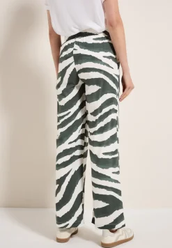 Wide Leg Zebra Print Hose