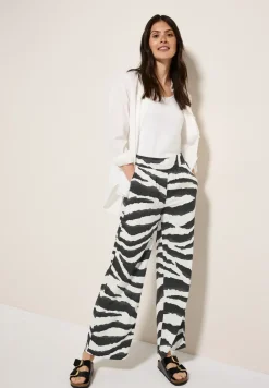 Wide Leg Zebra Print Hose