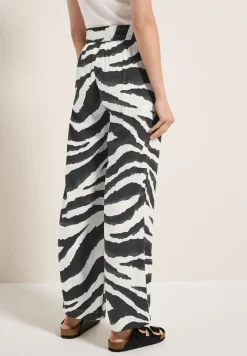 Wide Leg Zebra Print Hose