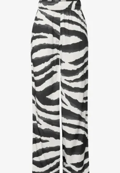 Wide Leg Zebra Print Hose