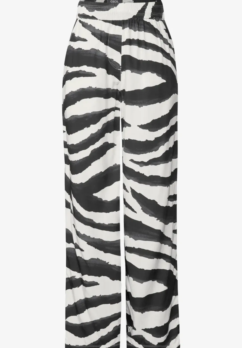 Wide Leg Zebra Print Hose