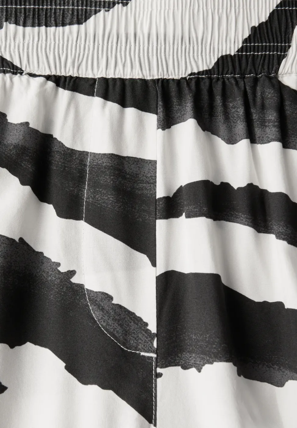 Wide Leg Zebra Print Hose