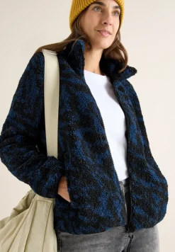 Zebra Jacquard Fleecejacke