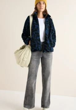 Zebra Jacquard Fleecejacke