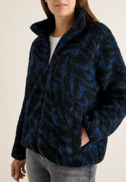 Zebra Jacquard Fleecejacke