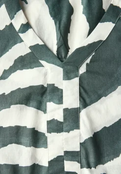 Zebra Print Baumwollkleid