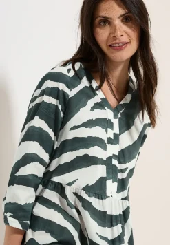 Zebra Print Baumwollkleid
