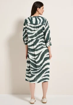 Zebra Print Baumwollkleid