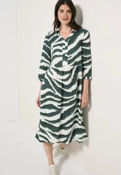 Zebra Print Baumwollkleid
