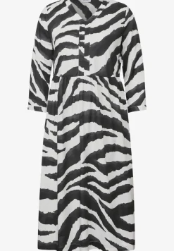 Zebra Print Baumwollkleid