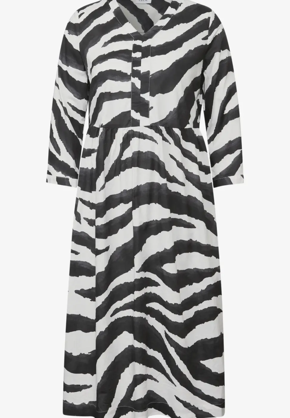 Zebra Print Baumwollkleid