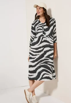 Zebra Print Baumwollkleid