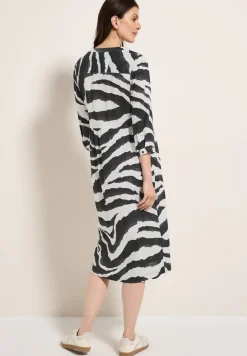 Zebra Print Baumwollkleid