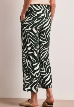 Zebra Wide Leg Hose