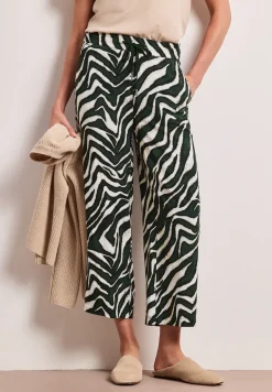 Zebra Wide Leg Hose