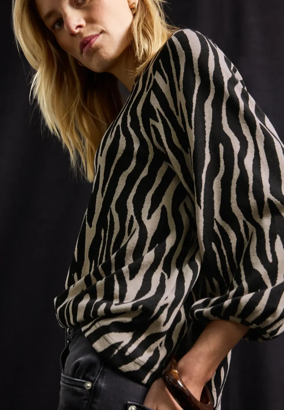 Zebra Jacquard Shirt