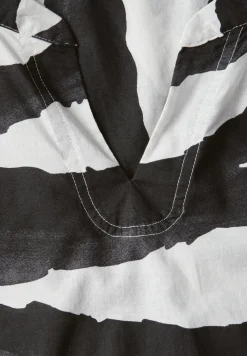 Zebra Print Baumwollbluse