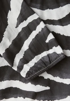 Zebra Print Baumwollbluse