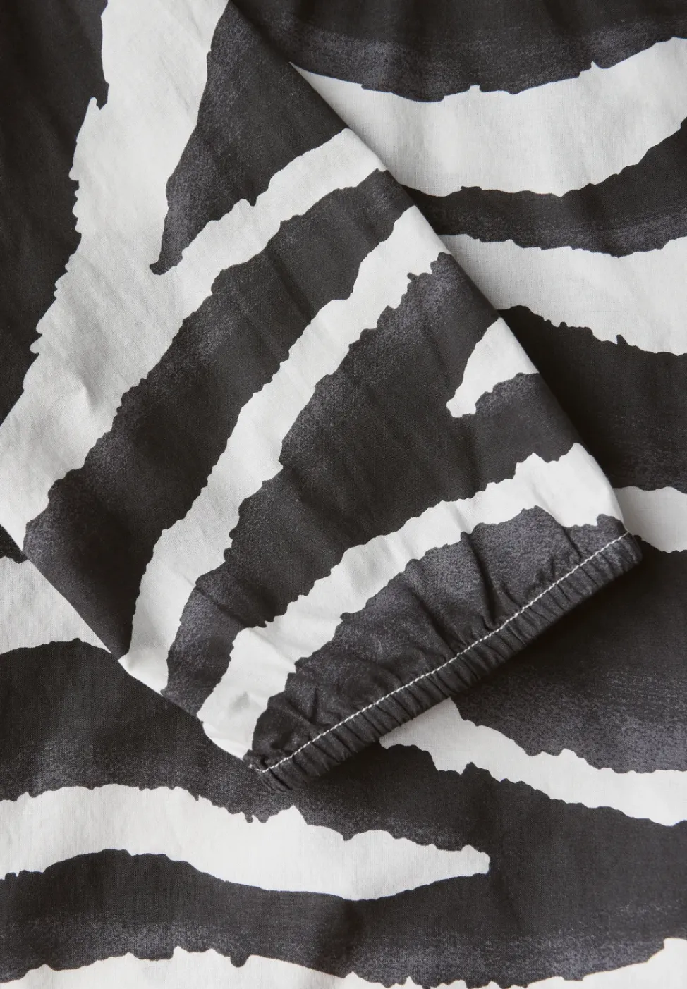 Zebra Print Baumwollbluse