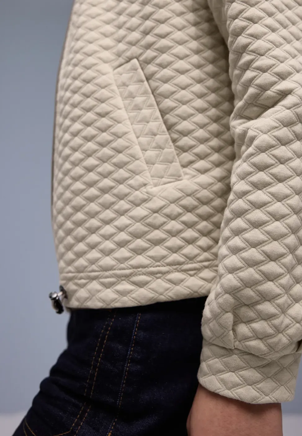 Zipper Jacke mit Struktur