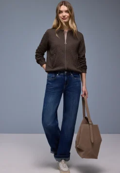 Zipper Jacke mit Struktur