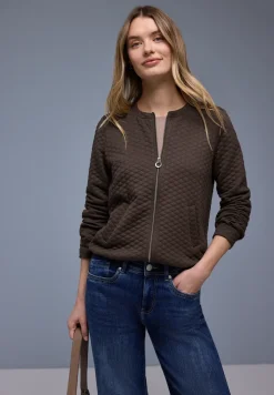 Zipper Jacke mit Struktur