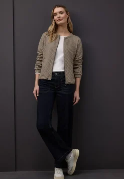 Zipper Jacke mit Struktur