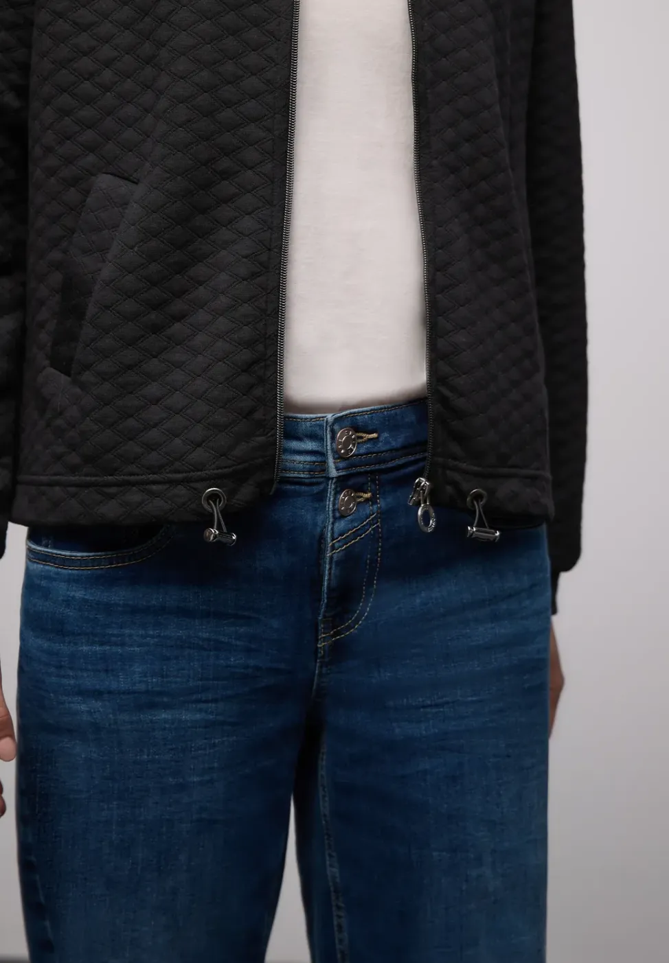 Zipper Jacke mit Struktur